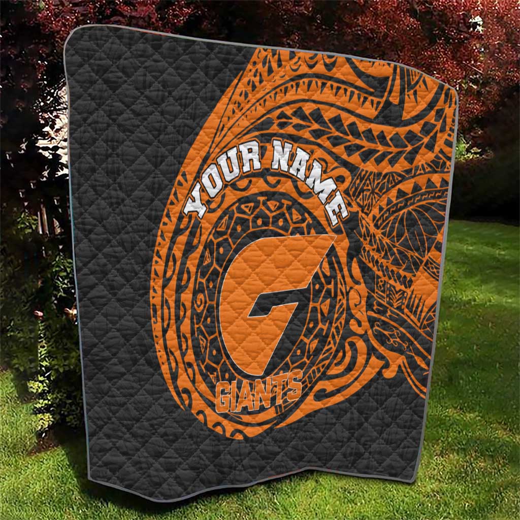 Personalized Giants Polynesian Quilt Tribal Chest and Sleeve Tattoo Heritage Warrior