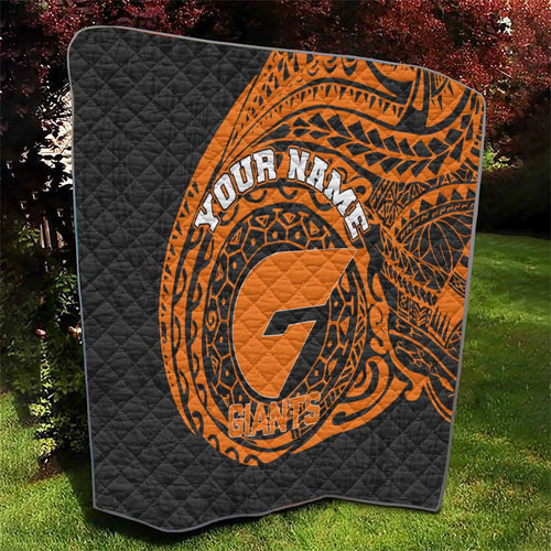 Personalized Giants Polynesian Quilt Tribal Chest and Sleeve Tattoo Heritage Warrior