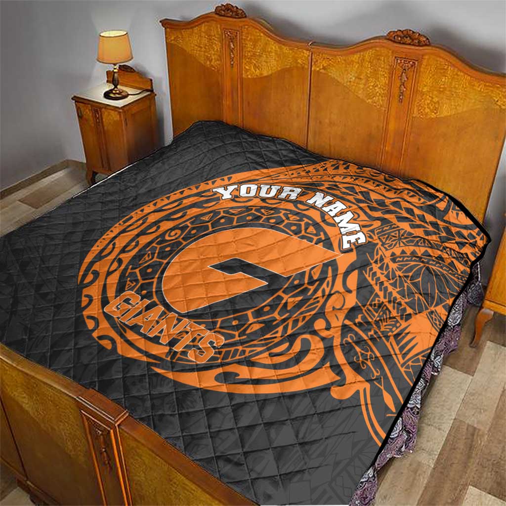 Personalized Giants Polynesian Quilt Tribal Chest and Sleeve Tattoo Heritage Warrior