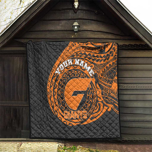 Personalized Giants Polynesian Quilt Tribal Chest and Sleeve Tattoo Heritage Warrior