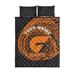 Personalized Giants Polynesian Quilt Bed Set Tribal Chest and Sleeve Tattoo Heritage Warrior