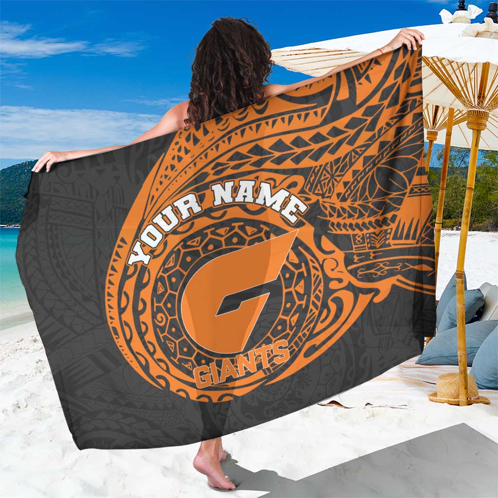 Personalized Giants Polynesian Sarong Tribal Chest and Sleeve Tattoo Heritage Warrior