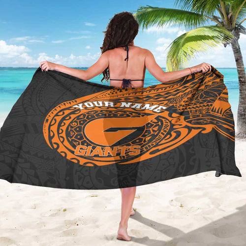 Personalized Giants Polynesian Sarong Tribal Chest and Sleeve Tattoo Heritage Warrior
