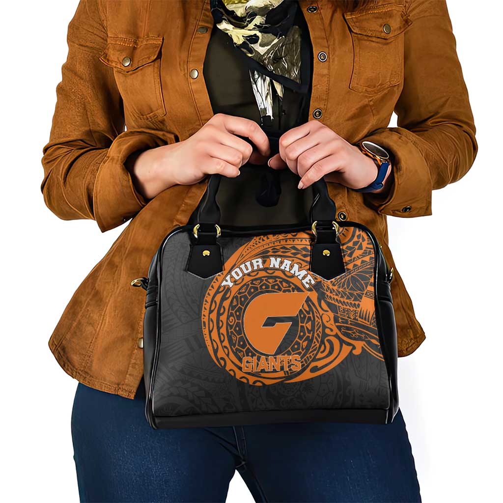 Personalized Giants Polynesian Shoulder Handbag Tribal Chest and Sleeve Tattoo Heritage Warrior