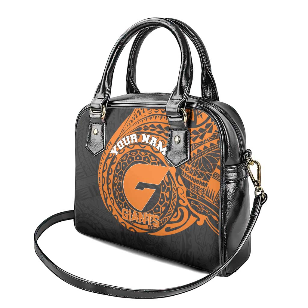 Personalized Giants Polynesian Shoulder Handbag Tribal Chest and Sleeve Tattoo Heritage Warrior