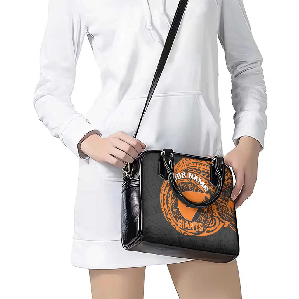 Personalized Giants Polynesian Shoulder Handbag Tribal Chest and Sleeve Tattoo Heritage Warrior