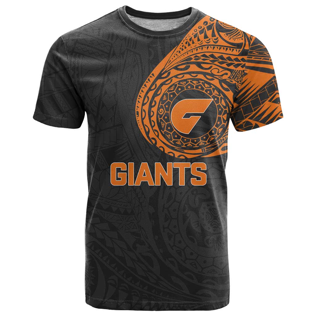 Personalized Giants Polynesian T Shirt Tribal Chest and Sleeve Tattoo Heritage Warrior
