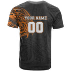 Personalized Giants Polynesian T Shirt Tribal Chest and Sleeve Tattoo Heritage Warrior