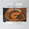 Personalized Giants Polynesian Tablecloth Tribal Chest and Sleeve Tattoo Heritage Warrior