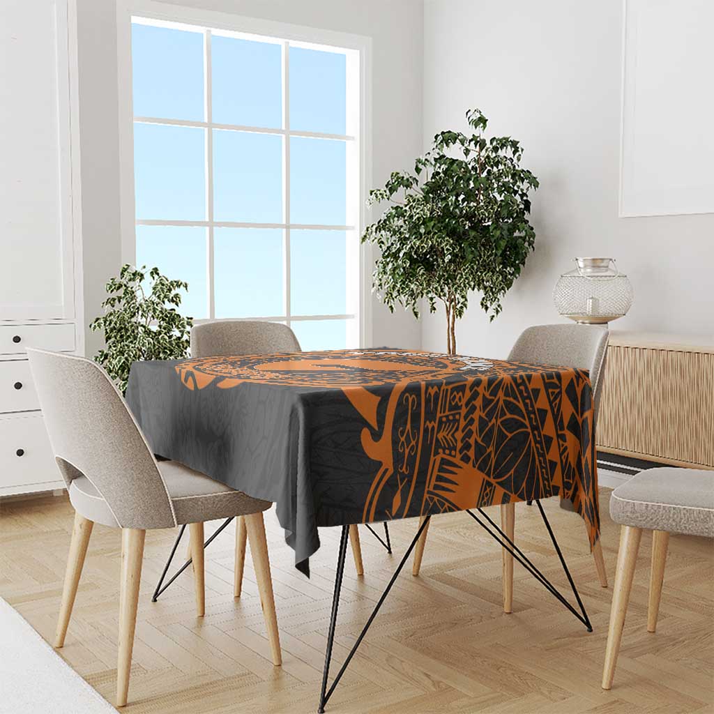 Personalized Giants Polynesian Tablecloth Tribal Chest and Sleeve Tattoo Heritage Warrior