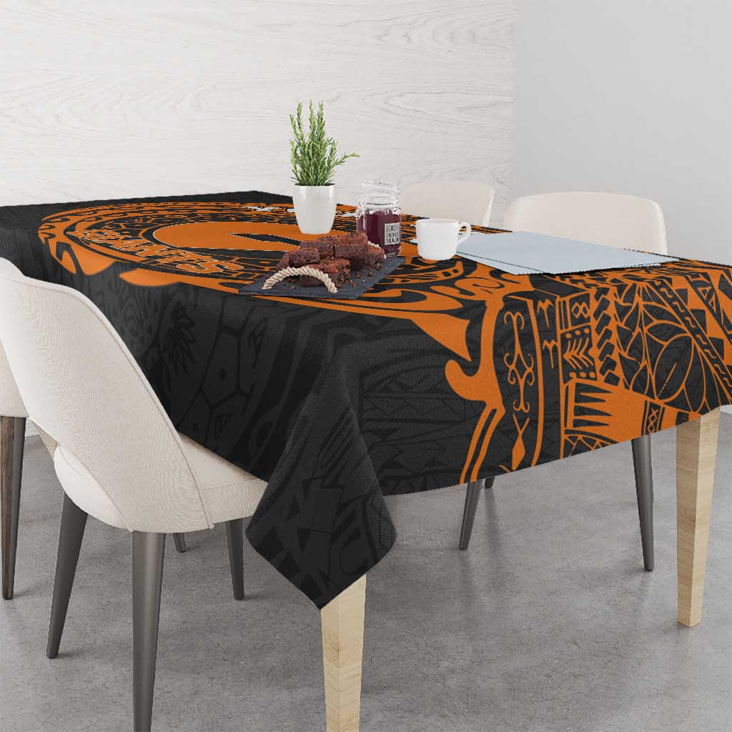 Personalized Giants Polynesian Tablecloth Tribal Chest and Sleeve Tattoo Heritage Warrior