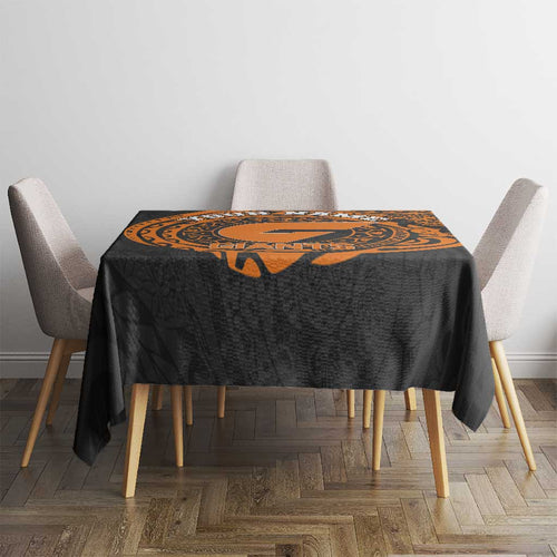 Personalized Giants Polynesian Tablecloth Tribal Chest and Sleeve Tattoo Heritage Warrior