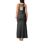 Personalized Giants Polynesian Tank Maxi Dress Tribal Chest and Sleeve Tattoo Heritage Warrior