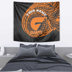 Personalized Giants Polynesian Tapestry Tribal Chest and Sleeve Tattoo Heritage Warrior