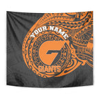 Personalized Giants Polynesian Tapestry Tribal Chest and Sleeve Tattoo Heritage Warrior