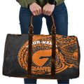 Personalized Giants Polynesian Travel Bag Tribal Chest and Sleeve Tattoo Heritage Warrior