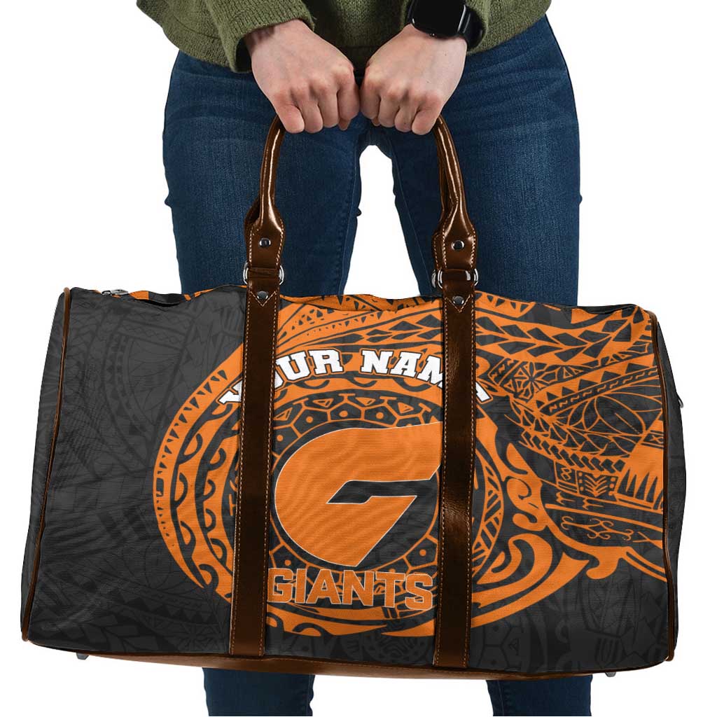 Personalized Giants Polynesian Travel Bag Tribal Chest and Sleeve Tattoo Heritage Warrior