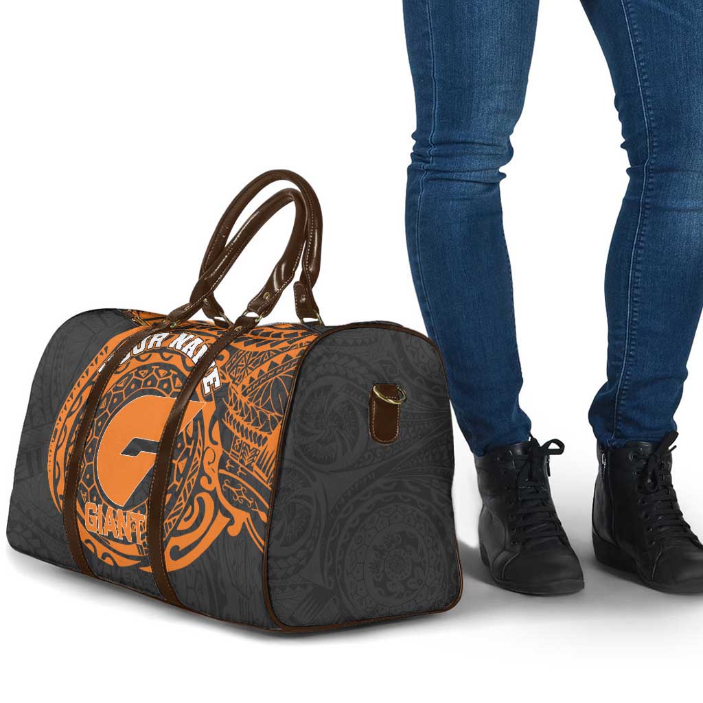Personalized Giants Polynesian Travel Bag Tribal Chest and Sleeve Tattoo Heritage Warrior