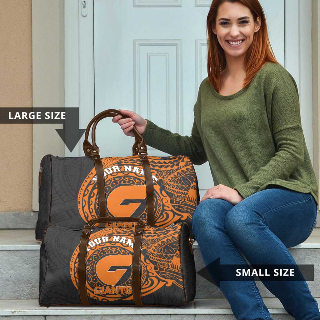Personalized Giants Polynesian Travel Bag Tribal Chest and Sleeve Tattoo Heritage Warrior