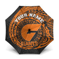Personalized Giants Polynesian Umbrella Tribal Chest and Sleeve Tattoo Heritage Warrior