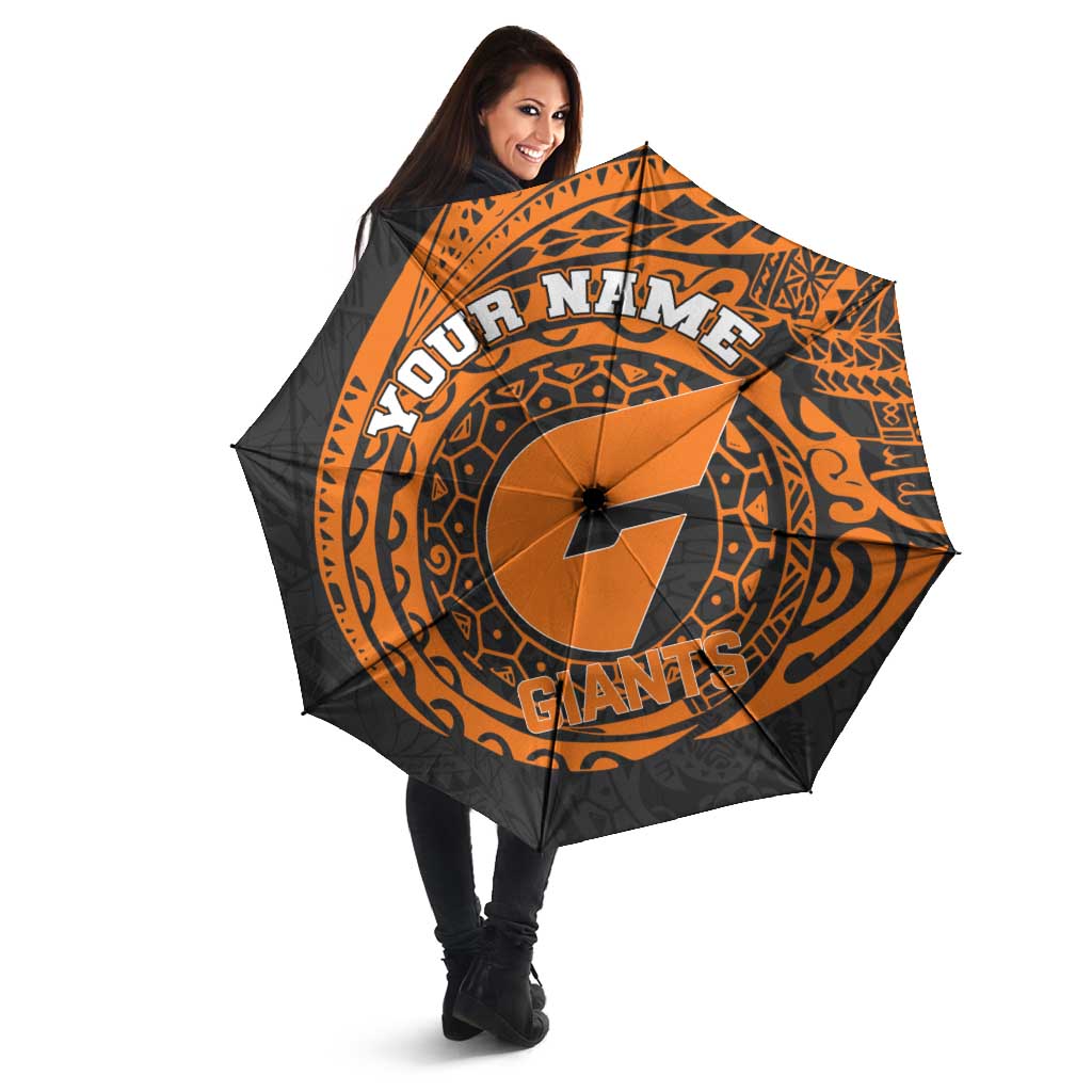 Personalized Giants Polynesian Umbrella Tribal Chest and Sleeve Tattoo Heritage Warrior