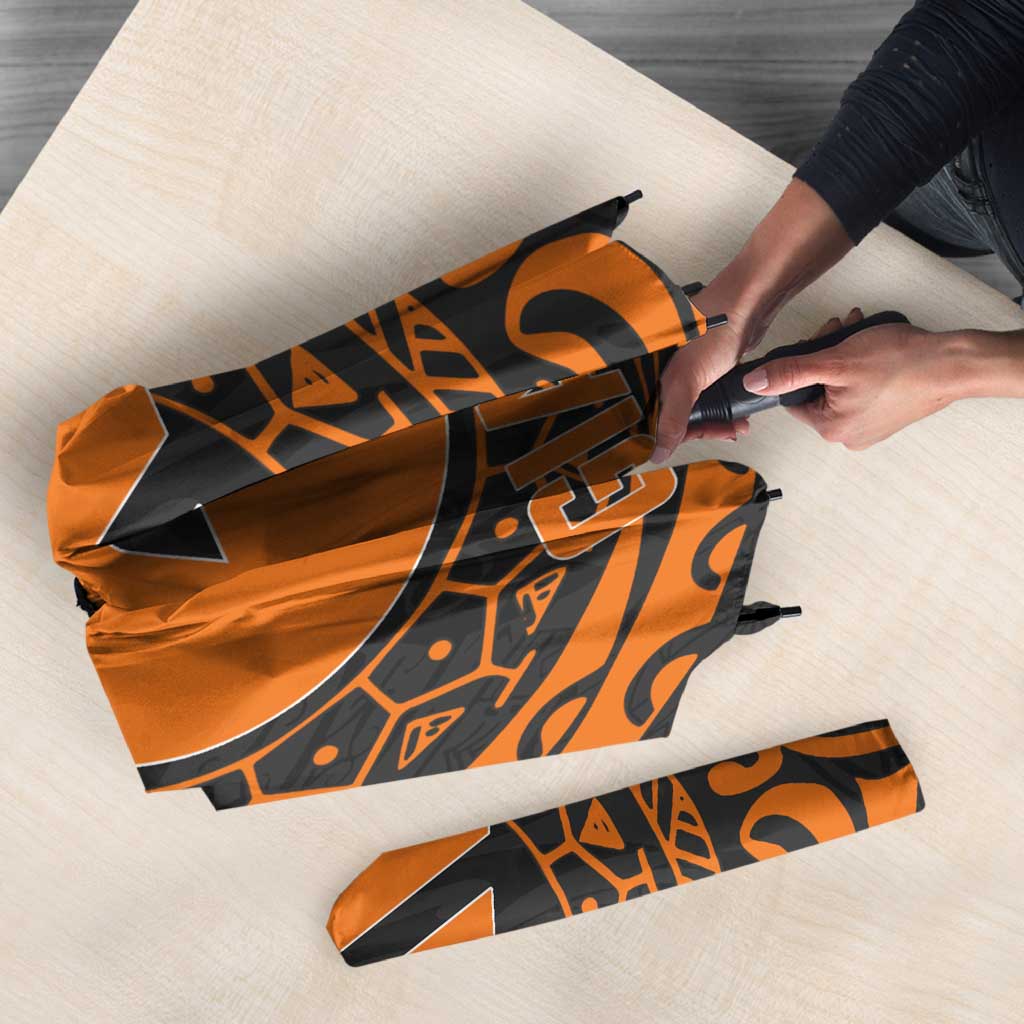 Personalized Giants Polynesian Umbrella Tribal Chest and Sleeve Tattoo Heritage Warrior