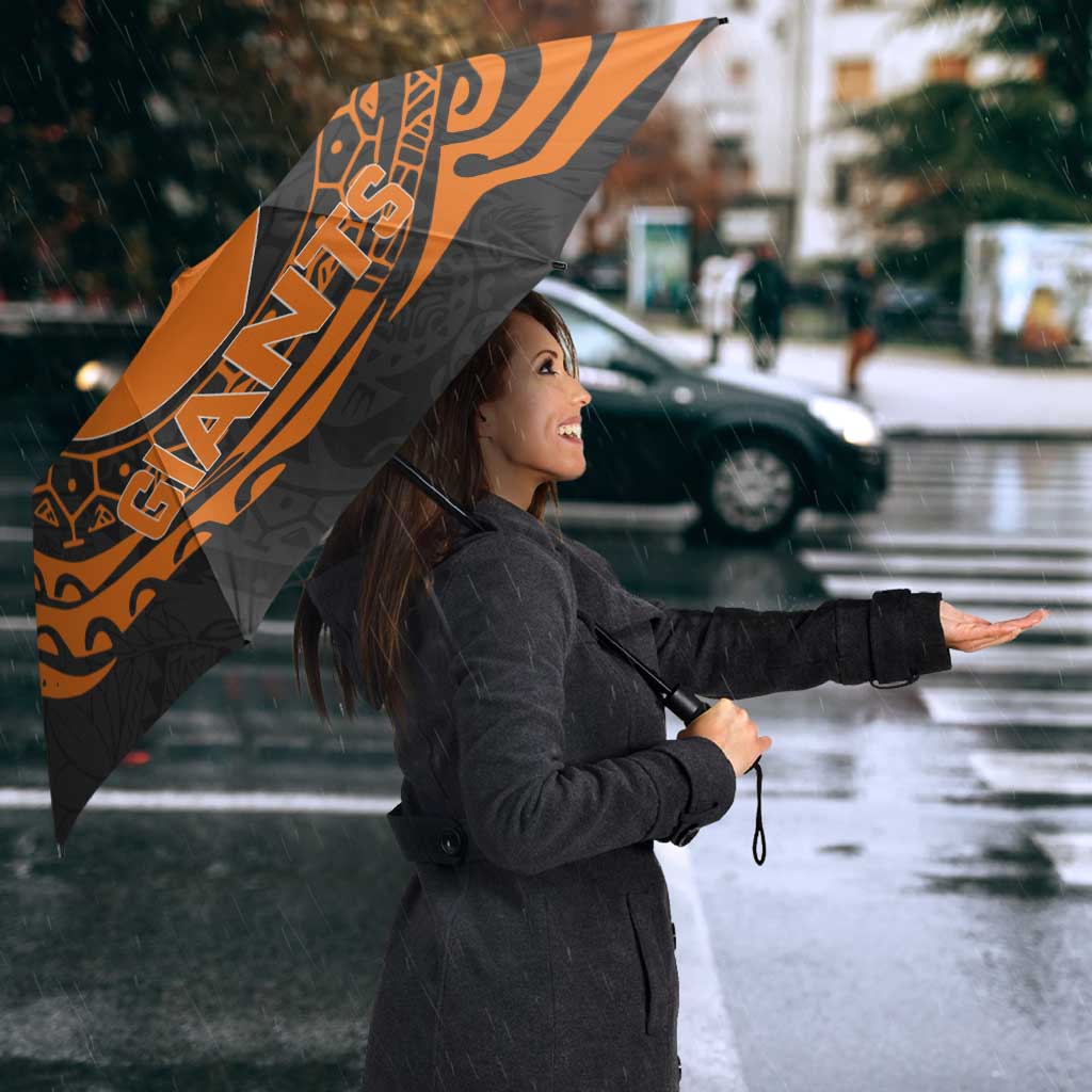 Personalized Giants Polynesian Umbrella Tribal Chest and Sleeve Tattoo Heritage Warrior