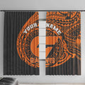 Personalized Giants Polynesian Window Curtain Tribal Chest and Sleeve Tattoo Heritage Warrior