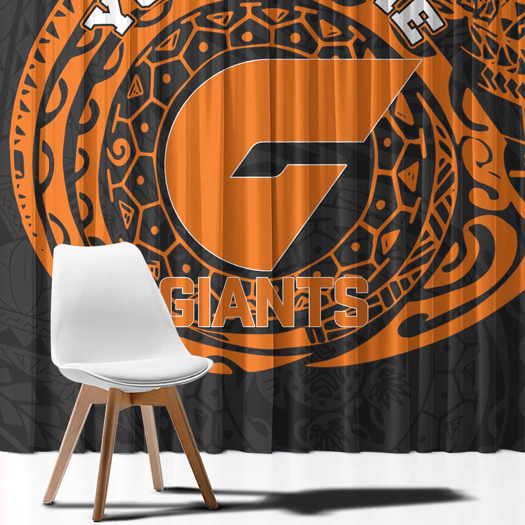 Personalized Giants Polynesian Window Curtain Tribal Chest and Sleeve Tattoo Heritage Warrior