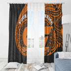 Personalized Giants Polynesian Window Curtain Tribal Chest and Sleeve Tattoo Heritage Warrior