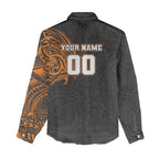 Personalized Giants Polynesian Women Casual Shirt Tribal Chest and Sleeve Tattoo Heritage Warrior