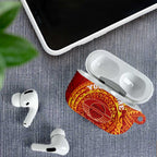 Personalized Gold Coast Suns Polynesian AirPods Case Tribal Chest and Sleeve Tattoo Heritage Warrior