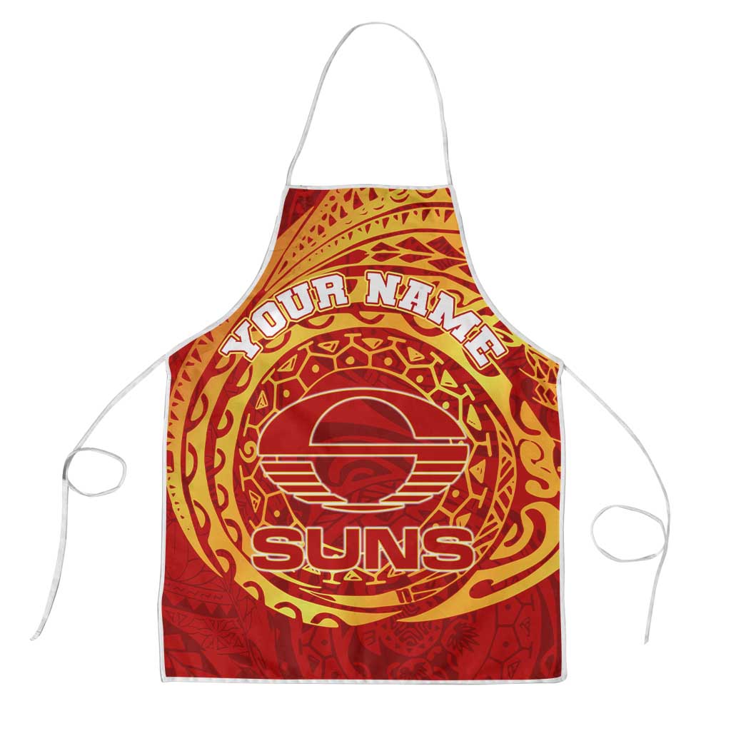 Personalized Gold Coast Suns Polynesian Apron Tribal Chest and Sleeve Tattoo Heritage Warrior
