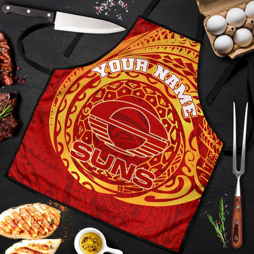 Personalized Gold Coast Suns Polynesian Apron Tribal Chest and Sleeve Tattoo Heritage Warrior