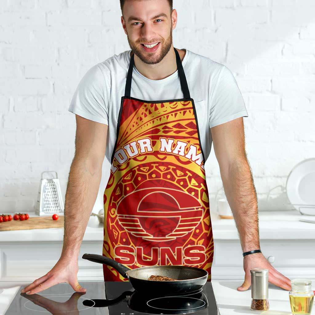 Personalized Gold Coast Suns Polynesian Apron Tribal Chest and Sleeve Tattoo Heritage Warrior