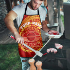Personalized Gold Coast Suns Polynesian Apron Tribal Chest and Sleeve Tattoo Heritage Warrior