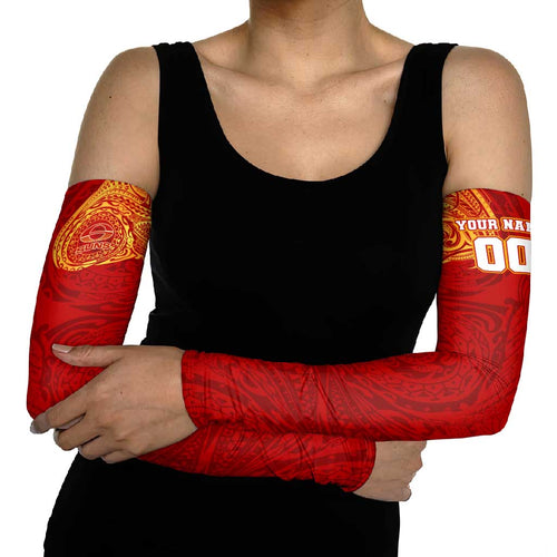 Personalized Gold Coast Suns Polynesian Arm Sleeves Tribal Chest and Sleeve Tattoo Heritage Warrior