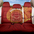 Personalized Gold Coast Suns Polynesian Back Car Seat Cover Tribal Chest and Sleeve Tattoo Heritage Warrior