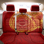 Personalized Gold Coast Suns Polynesian Back Car Seat Cover Tribal Chest and Sleeve Tattoo Heritage Warrior