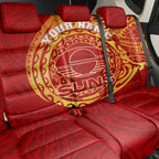 Personalized Gold Coast Suns Polynesian Back Car Seat Cover Tribal Chest and Sleeve Tattoo Heritage Warrior