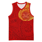 Personalized Gold Coast Suns Polynesian Basketball Jersey Tribal Chest and Sleeve Tattoo Heritage Warrior