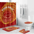 Personalized Gold Coast Suns Polynesian Bathroom Set Tribal Chest and Sleeve Tattoo Heritage Warrior