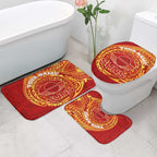 Personalized Gold Coast Suns Polynesian Bathroom Set Tribal Chest and Sleeve Tattoo Heritage Warrior