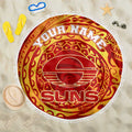 Personalized Gold Coast Suns Polynesian Beach Blanket Tribal Chest and Sleeve Tattoo Heritage Warrior