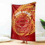 Personalized Gold Coast Suns Polynesian Blanket Tribal Chest and Sleeve Tattoo Heritage Warrior