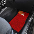 Personalized Gold Coast Suns Polynesian Car Mats Tribal Chest and Sleeve Tattoo Heritage Warrior