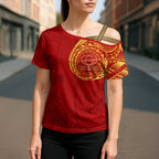 Personalized Gold Coast Suns Polynesian Cross Shoulder Shirt Tribal Chest and Sleeve Tattoo Heritage Warrior