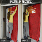 Personalized Gold Coast Suns Polynesian Door Cover Tribal Chest and Sleeve Tattoo Heritage Warrior