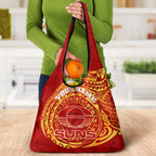 Personalized Gold Coast Suns Polynesian Grocery Bag Tribal Chest and Sleeve Tattoo Heritage Warrior