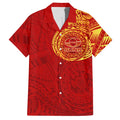 Personalized Gold Coast Suns Polynesian Hawaiian Shirt Tribal Chest and Sleeve Tattoo Heritage Warrior
